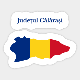 Calarasi County, Romania. Sticker